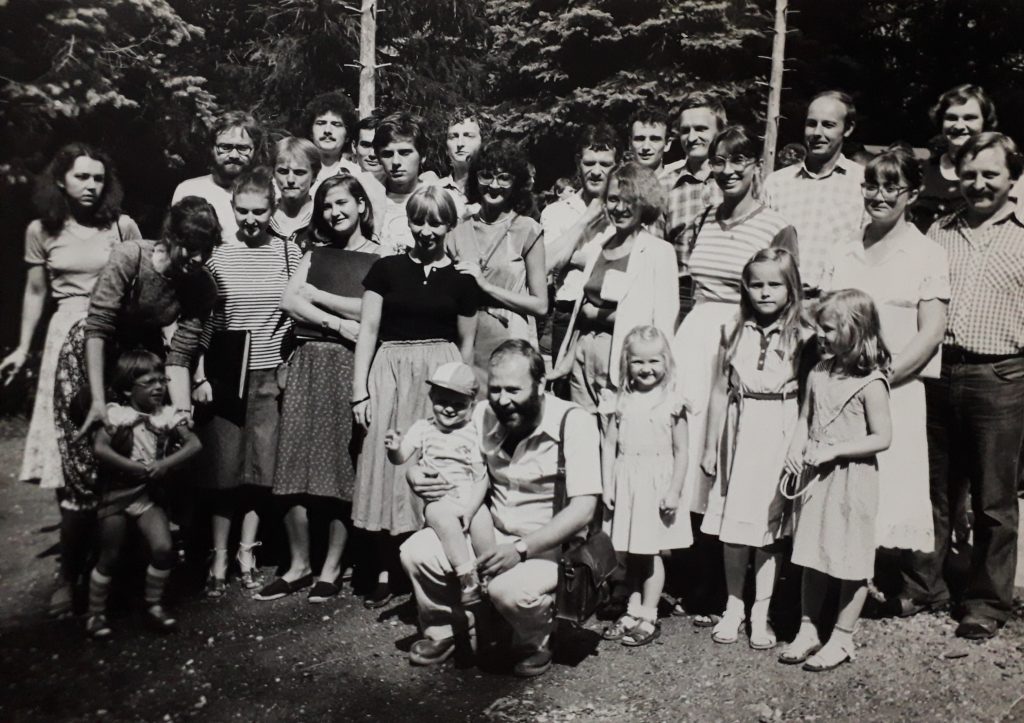 1982 sierpień, Szklarska Poręba, Obóz chóralny, zdjęcie Iwony Polak