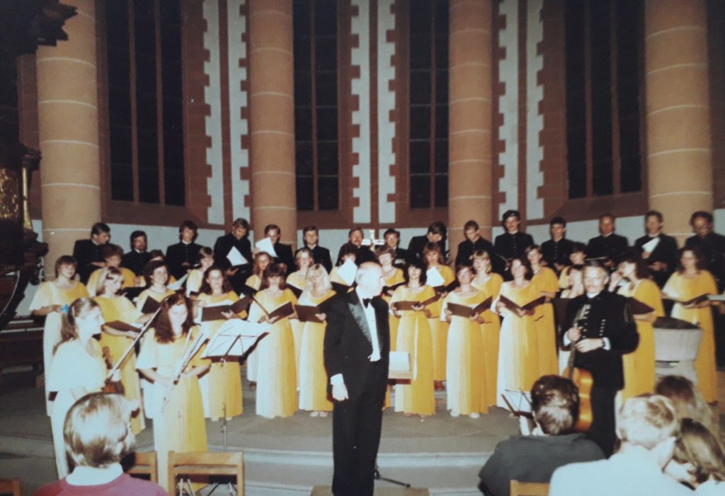 1982-listopad, Heidelberg, Heiliggeist Kirche, koncert w drodze powrotnej z konkursu w Tolosie - zdjęcie Iwony Polak