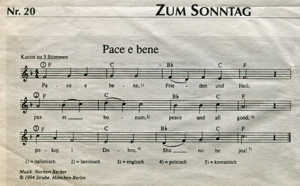 Zum Sonntag - Norbert Becker - nuty